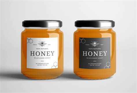 Editable Honey Jar Labels Template Printable Honey Labels Homemade