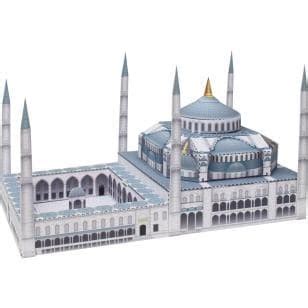 Jual DIY Miniatur Papercraft Mesjid Sultan Ahmed Camii Versi Mini