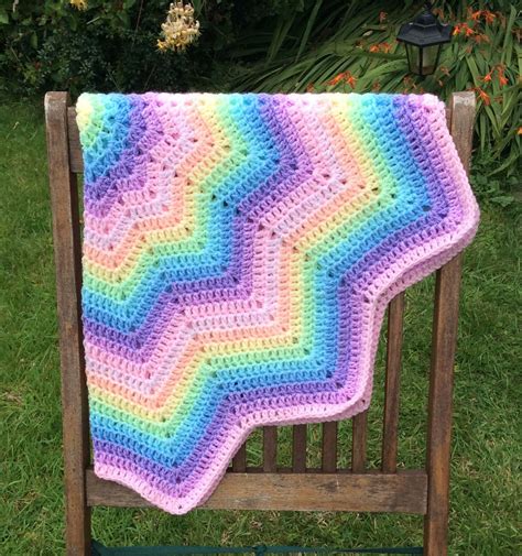 Point Star Ripple Crochet Blanket Rainbow Crochet Baby Sweater