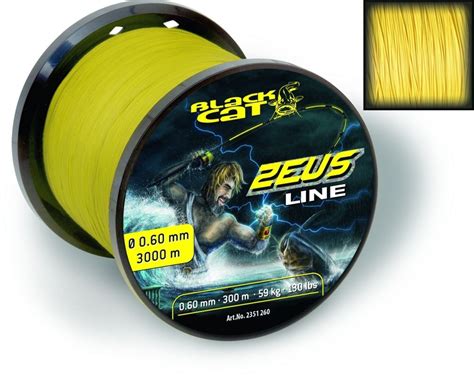 Tresse Black Cat Zeus Line Yellow M Pechepromo