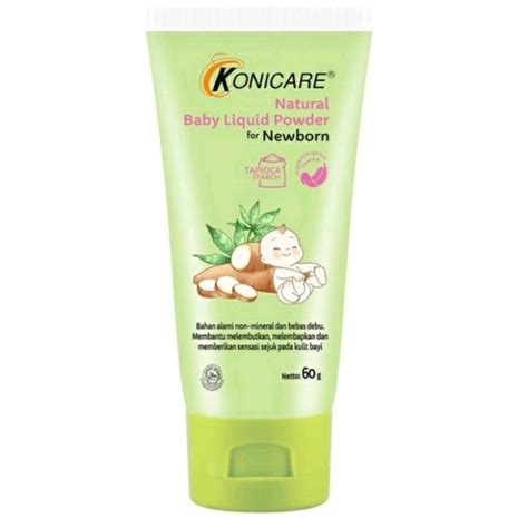 Jual Konicare Natural Baby Liquid Powder For Newborn Tube 60gr Bedak