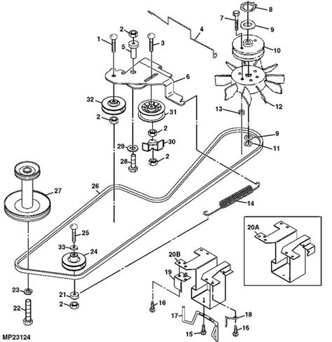 John Deere Sabre 42 Deck Belt Diagram