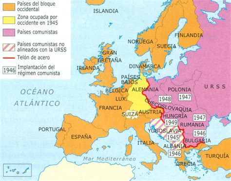 Guerra Fria Mapa Europa