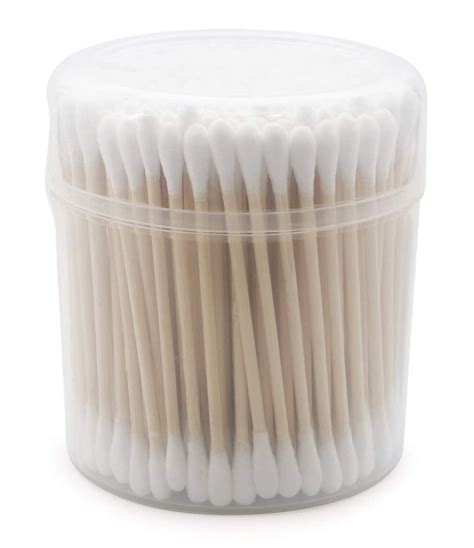 Wooden Cotton Swabs Count Biodegradable Cotton Buds Dual