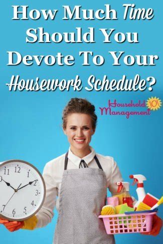 Housework Schedule: How Much Time Should I Devote To It?