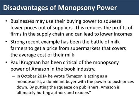 Monopsony power