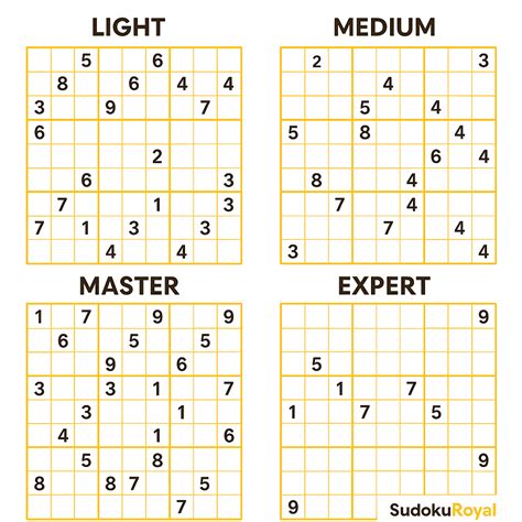 Sudoku Para Imprimir Nível Médio