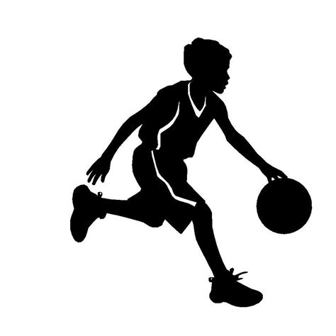 Gratis Basketball Silhouette 2 Vector Svg K40 Laser Cutter