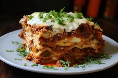 Premium Ai Image Slow Cooker Lasagna Italian Recipe