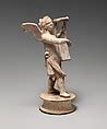 Terracotta Statuette Of Eros Playing A Lyre Greek Hellenistic The