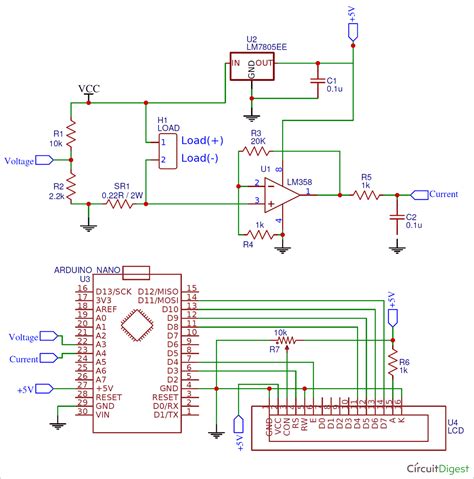 Schematic Arduino Nano Circuit Diagram