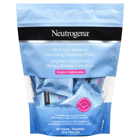 Neutrogena All In One Make Up Removing Cleansing Wipes Singles