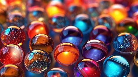 Premium Ai Image Illustration Of Glass Marbles Background Ai Generated