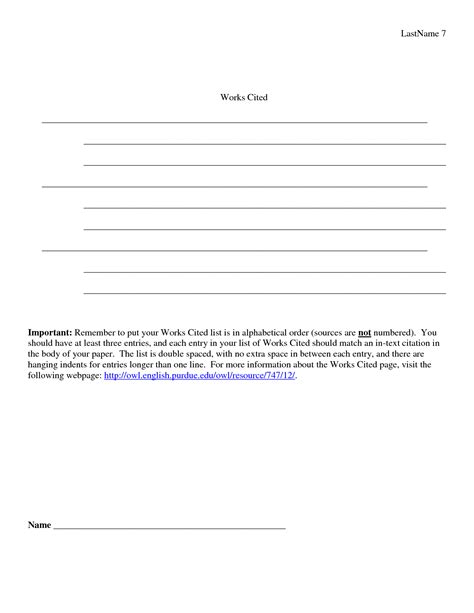 16 Best Images Of Mla Bibliography Worksheet Cause Effect Worksheets