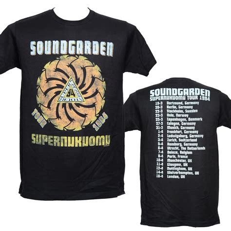 SOUNDGARDEN SUPERUNKNOWN TOUR 1994 Official T Shirt Newest 2018 Fashion ...