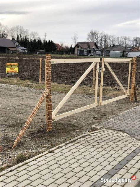 Ogrodzenie budowlane tymczasowe stemple siatka leśna Gliwice