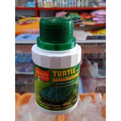 Jual Makanan Pakan Pelet Kura Kura HOKKY Turtle Botol 50gr Pet Food