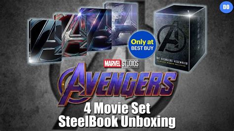 Avengers Movie Best Buy Exclusive K Blu Ray Steelbook Set Unboxing