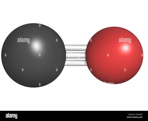 El monóxido de carbono CO gas tóxico la estructura química de