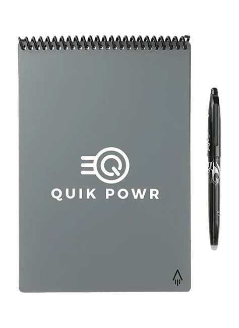 Personalized Rocketbook Gray Executive Flip Notebook Corporate Gifts