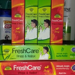 Jual Original Fresh Care Press Relax Minyak Angin Roll On Hot