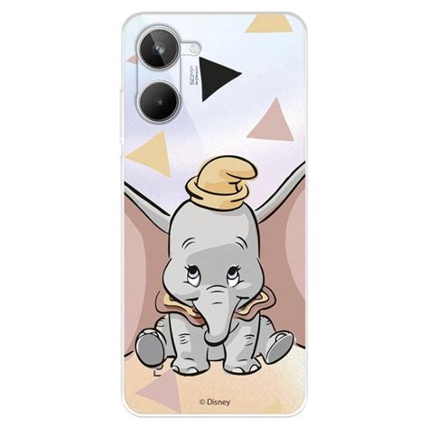 Capa Para Realme Silhueta Transparente Oficial Disney Dumbo Dumbo