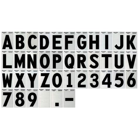 Hillman 3" Mylar Reflective Numbers & Letters - 840778 | Blain's Farm ...