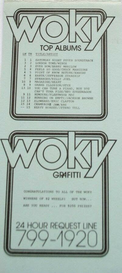 Woky 920 Milwaukee Survey 1978 05 12