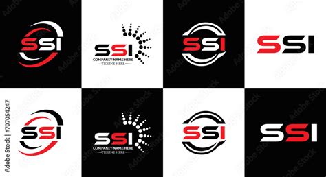 SSI logo. S S I design. White SSI letter. SSI, S S I letter logo design ...