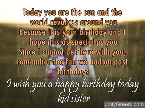 Birthday poems for sister