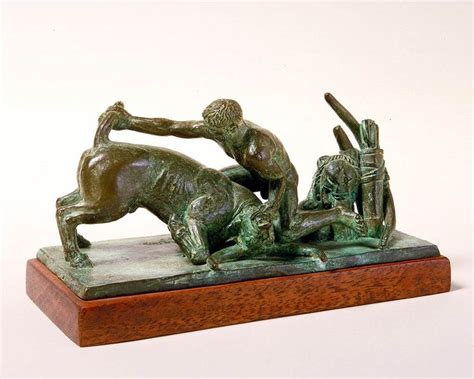 Hercules And The Cretan Bull By Paul Manship In 1956 Depicts Hercules