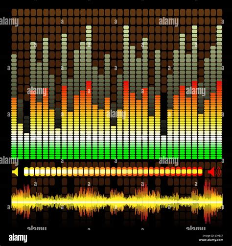 Musik Equalizer Hintergrund Musik Sound Musikalische Chart Farbe