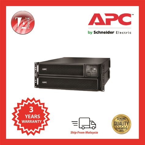 [limited Stock] Apc Smart Ups On Line 3kva Rackmount 2u 230v W Rail Kit Srt3000rmxli Ncite