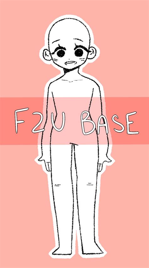 Human Body Sketch Female Base F2u Chibi Deviantart Crayon Boditewasuch