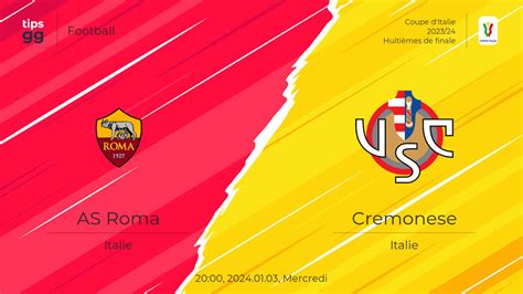 Roma Vs Cremonese Pr Diction De Match Football Tips Gg