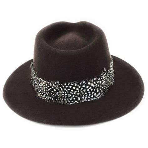 Womens Wool Brown Fedora Hat With Country Feather Wrap Trim Charingworth