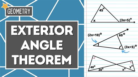 How To Find Exterior Angles Of Triangles