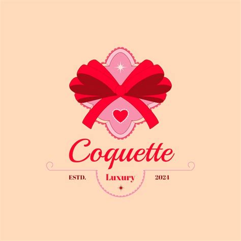 Premium Vector Hand Drawn Coquette Logo Template