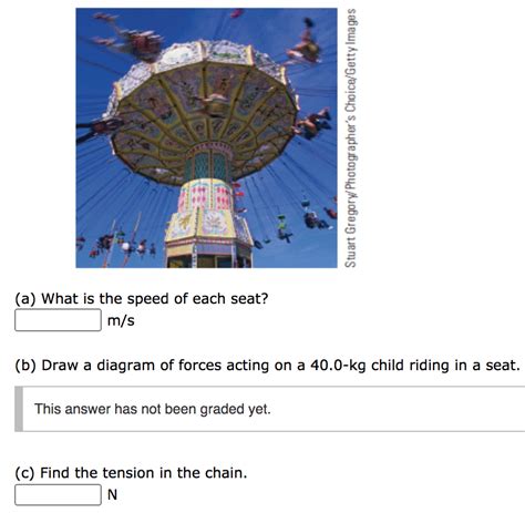 Solved The Figure Shows A Photo Of A Swing Ride At An Chegg