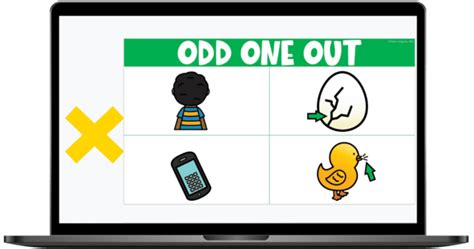 Odd One Out Rhyme Identification Digital Activity Tales From Outside The Classroom