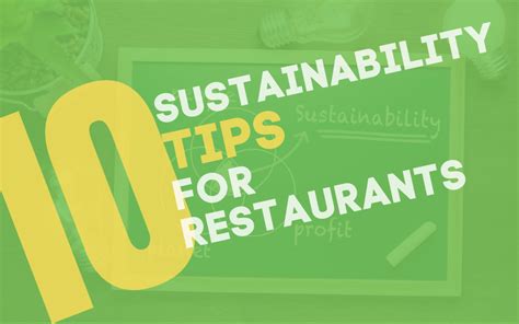 10 Sustainability Tips For Restaurants NMRA