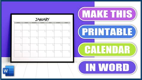 Does Microsoft Word Have A Printable Calendar - Printable Form ...