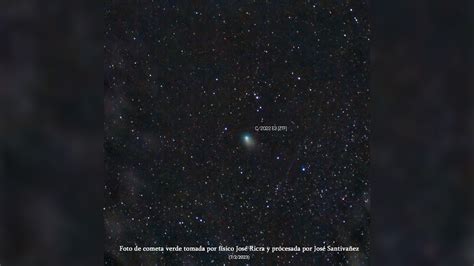 Captan Paso Del Cometa Verde Desde La Ciudad Sagrada De Caral