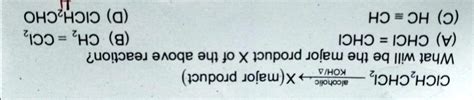 SOLVED: 'what is the product obtained when (Cl)CH2-CHCl2 is treated ...