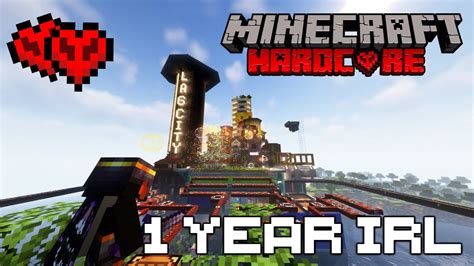 I Survived 1 Year In Hardcore Minecraft YouTube