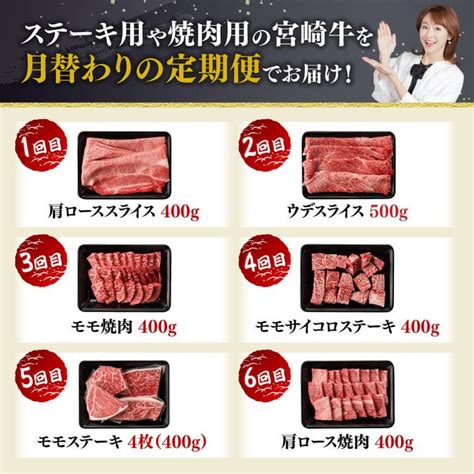 【12ヶ月定期便】宮崎牛定期便（ すきしゃぶ ・ 焼肉 ・ ステーキ ） 全12回【 肉 牛肉 国産 宮崎県産 宮崎牛 黒毛和牛 和牛 焼肉