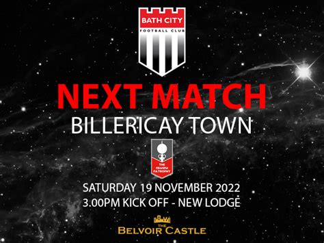 Bath City Fc Next Match Billericay Town Away Bath City Fc