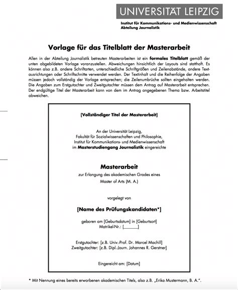 Deckblatt Bachelorarbeit