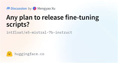 Intfloat E Mistral B Instruct Any Plan To Release Fine Tuning Scripts