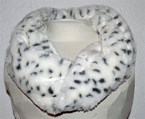 Faux Fur Scarf Faux Fur Cowl White Leopard Fur Animal Print | Etsy | Faux fur scarves, Fur scarf ...